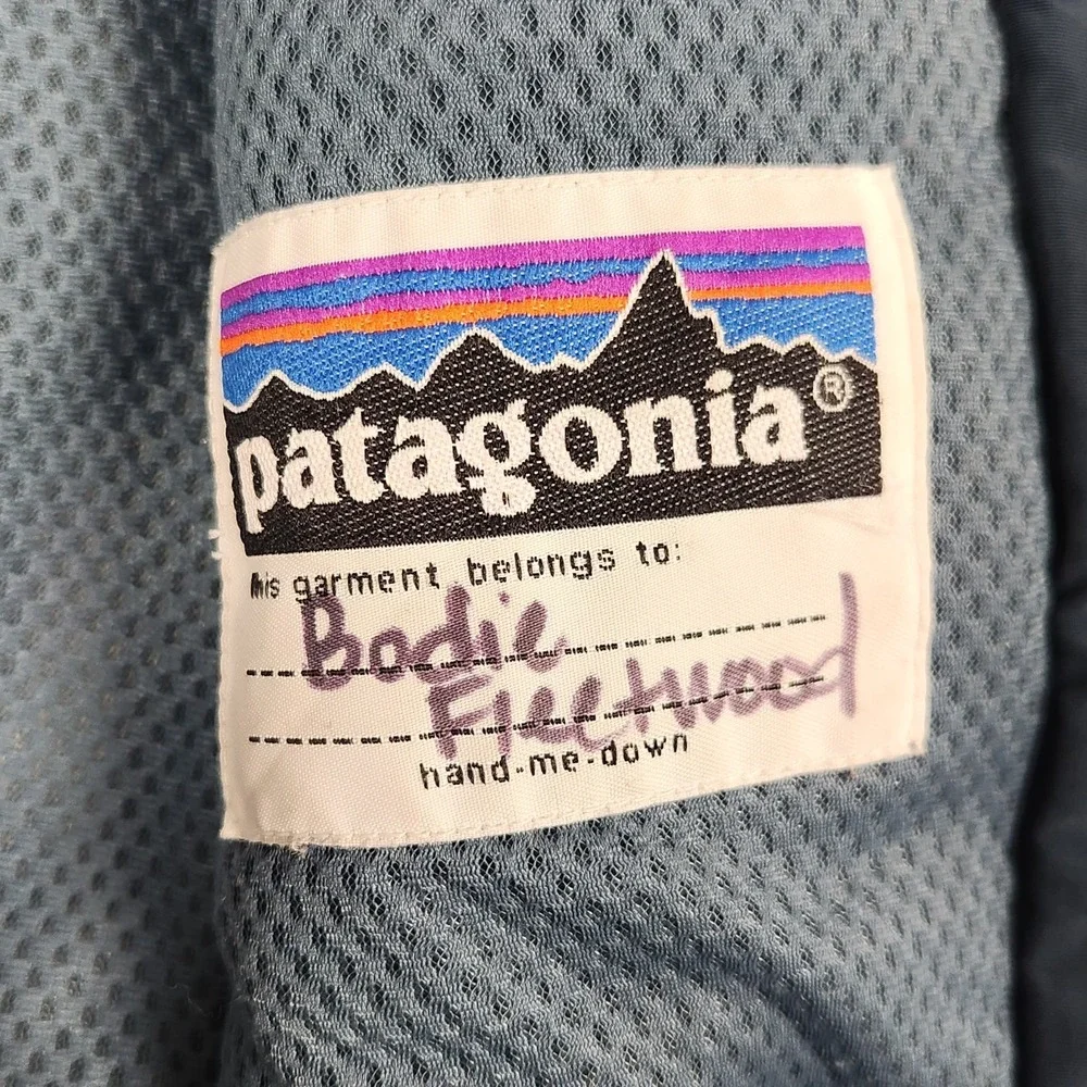 Vintage Patagonia Jacket Kids XXS (3-4) Blue Retro X Deep Pile Full Zip Outdoors